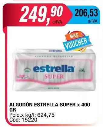 Maxiconsumo Estrella Super Algodón x 400 gr oferta