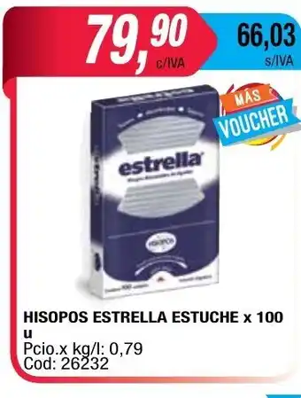 Maxiconsumo Estrella Hisopos Estuche x 100 u oferta