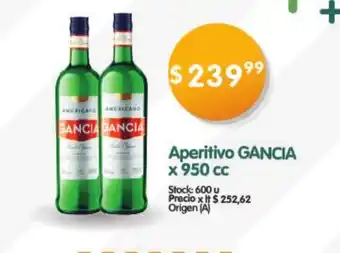 Supermercados Buenos Días Gancia Aperitivo x 950 cc oferta
