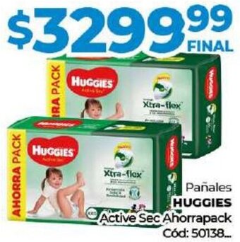 Diarco Huggies Pañales Active Sec Ahorrapack oferta