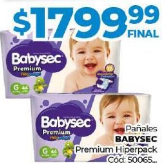 Diarco Babysec Pañales Premium Hiperpack oferta