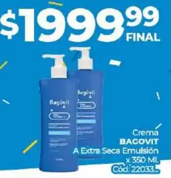 Diarco Bagovit Crema A Extra Seca Emulsión 350ml oferta