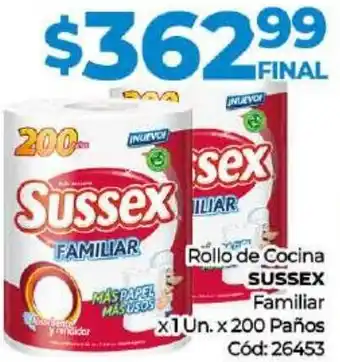 Diarco Sussex Rollo de Cocina Familiar 1un x 200 Paños oferta