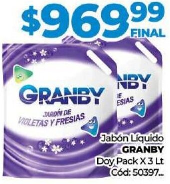 Diarco Granby Jabón Líquido Doy Pack 3L oferta