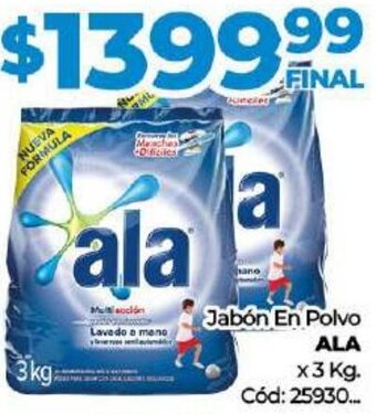 Diarco Ala Jabón En Polvo 3kg oferta