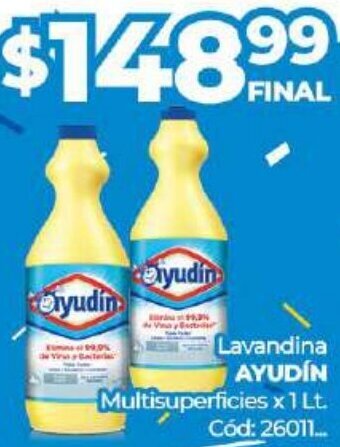 Diarco Ayudín Lavandina Multisuperficies 1L oferta