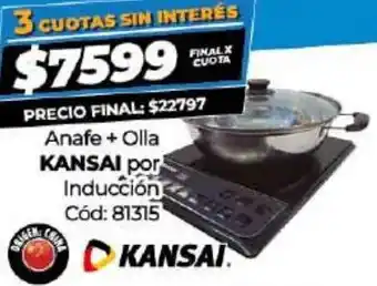 Diarco Kansai Anafe+Olla for Induccion oferta
