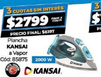 Diarco Kansai Plancha a Vapor oferta