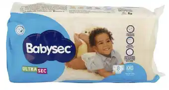 Pañales bebés babysec xxg ultraprotec 8 un