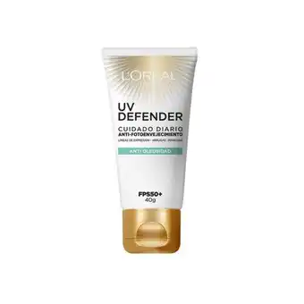 Pigmento Protector solar anti envejecimiento anti brillo sin color fps 50+ uv defender oferta