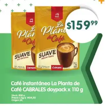 Supermercados Buenos Días La Planta de Café Cabrales Café instantáneo doypack x 110 g oferta