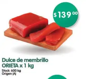 Supermercados Buenos Días Orieta Dulce de membrillo x 1 kg oferta