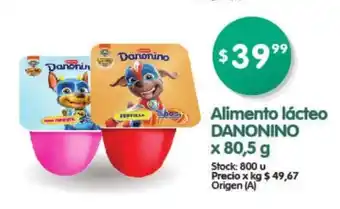 Danonino Alimento lácteo x 80,5 g