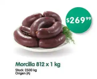 Supermercados Buenos Días Morcilla 812 x 1 kg oferta