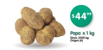 Supermercados Buenos Días Papa x 1 kg oferta