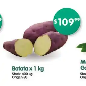 Supermercados Buenos Días Batata x 1 kg oferta