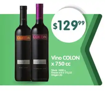 Supermercados Buenos Días Colon Vino x 750 cc oferta