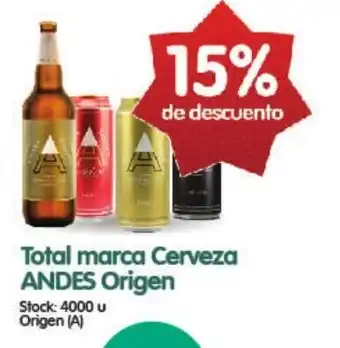 Supermercados Buenos Días Andes Origen Total marca Cerveza oferta