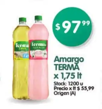 Supermercados Buenos Días Terma Amargo x 1,75 lt oferta