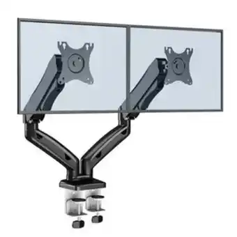 Soporte tv/ monitor doble brazo de mesa nictom smh02 13 a 29 articulado