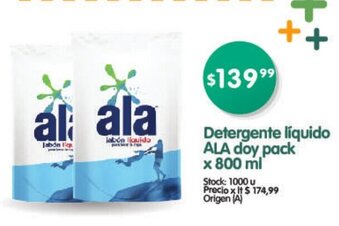 Supermercados Buenos Días Ala Detergente líquido doy pack x 800 ml oferta