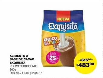 Atomo Conviene Alimento a base de cacao exquisita oferta