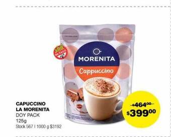 Atomo Conviene Capuccino la morenita oferta
