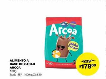 Atomo Conviene Alimento a base de cacao arcoa oferta
