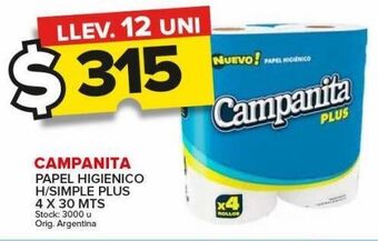 Carrefour Maxi Papel higiénico campanita oferta