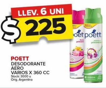 Carrefour Maxi Desodorante poett 360cc oferta
