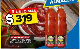 Carrefour Maxi Tomate triturado don francisco 950g oferta