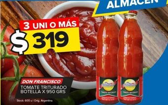 Carrefour Maxi Tomate triturado don francisco x 950g oferta