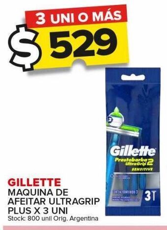 Carrefour Maxi Máquina de afeitar gillette x 3un oferta