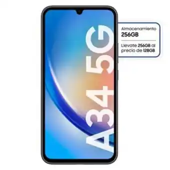 Frávega Celular samsung galaxy a34 5g 256gb graphite oferta