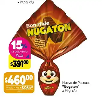 La Anonima Nugaton Huevo de Pascuas x 91 g. c/u. oferta