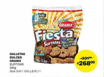 Atomo Conviene Galletas dulces granix oferta
