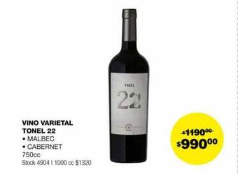 Atomo Conviene Vino varietal tonel 22 oferta