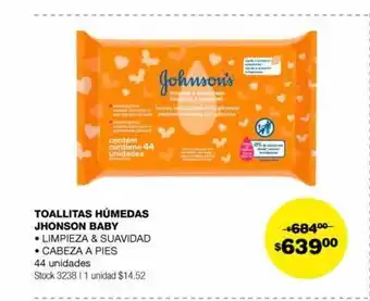 Atomo Conviene Toallitas húmedas johnson baby oferta