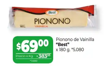 La Anonima Best Pionono de Vainilla x 180 g. *5.080 oferta