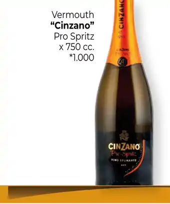 La Anonima Cinzano Vermouth Pro Spritz x 750 cc. *1.000 oferta