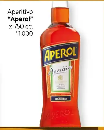 La Anonima Aperol Aperitivo x 750 cc. *1.000 oferta