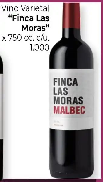 La Anonima Finca Las Moras Vino Varietal x 750 cc. c/u. 1.000 oferta