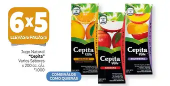 La Anonima Cepita Jugo Natural Varios Sabores x 200 cc. c/u. *1.000 oferta