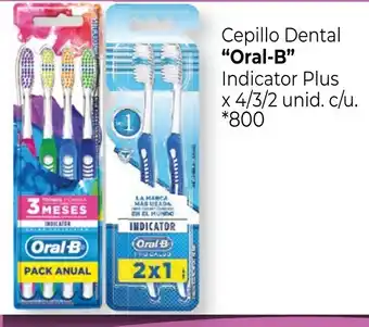 La Anonima Oral-B Cepillo Dental Indicator Plus x 4/3/2 unid. c/u. *800 oferta