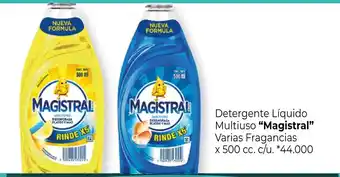 La Anonima Magistral Detergente Líquido Multiuso Varias Fragancias x 500 cc. c/u. oferta