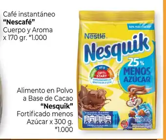 La Anonima Nesquik Alimento en Polvo a Base de Cacao Fortificado menos Azúcar x 300 g. oferta