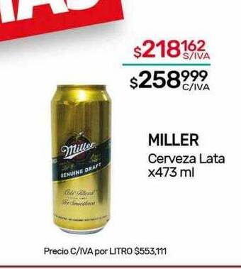 Nini Mayorista Miller cerveza lata oferta