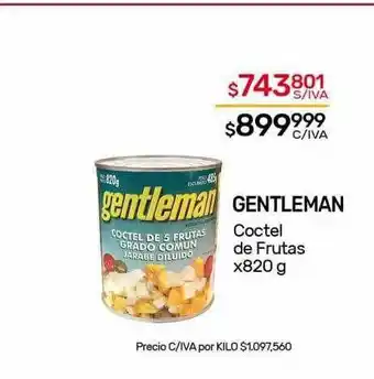 Nini Mayorista Gentleman coctel de frutas oferta