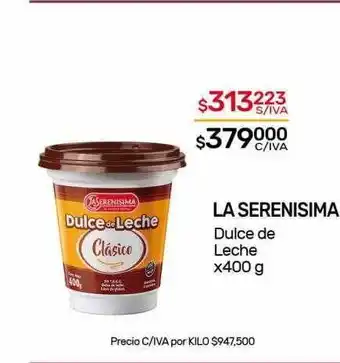 Nini Mayorista La serenisima dulce de leche oferta