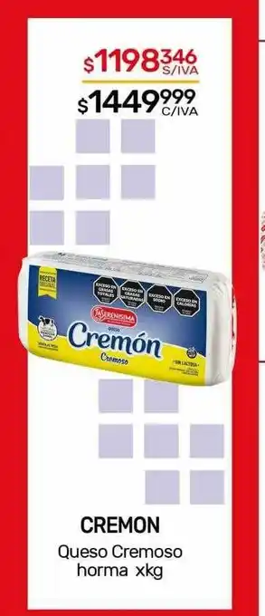 Nini Mayorista Cremon queso cremoso horma oferta